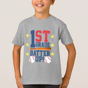 T-shirt Retour à la chemise scolaire Batterie de 1ère qu