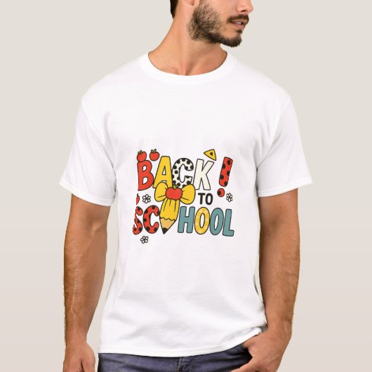 T-shirt Retour à la fête scolaire (Devant)