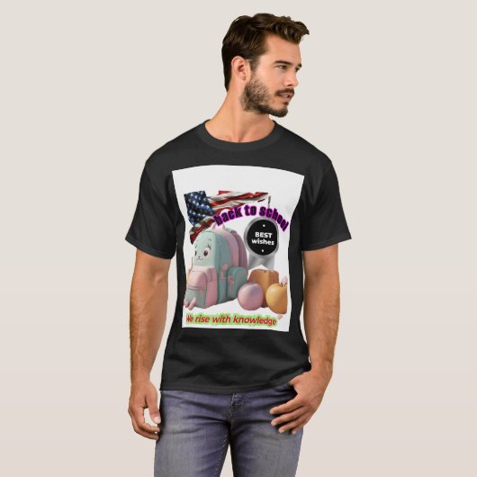 T-shirt retour à l'école (Devant entier)