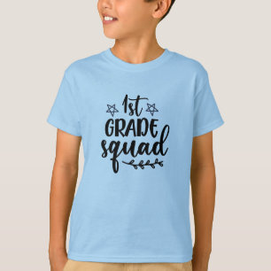 T-shirt Retour à l'école 1ère année de la typographie de l