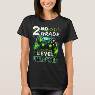 T-shirt Retour à l'école 2e année Garçon Gamer Premier jou
