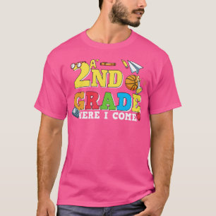 T-shirt Retour à l'école-2ème année ici je viens