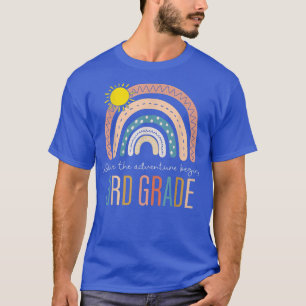 T-shirt Retour à l'école 3e année où l'aventure commence