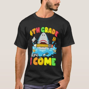 T-shirt Retour À L'École 4e Année Ici Je Viens Filles De R