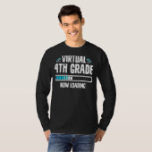 T-shirt Retour à l'école 4e année virtuelle 4e année maint (Devant entier)