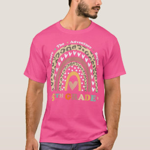 T-shirt Retour À L'École 5E Année Où L'Aventure Commence