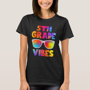 T-shirt Retour à l'école 5e année Vibes Premier jour Ensei