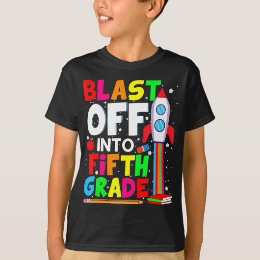 T-shirt Retour À L'École 5Ème (Devant)