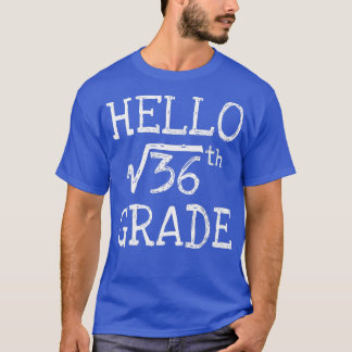 T-shirt Retour À L'École 6E Carré Racine De 36 Math Ki