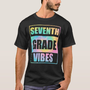 T-shirt Retour à l'école 7e année Vibes Premier jour Ensei