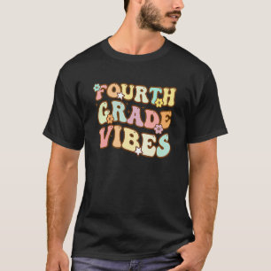 T-shirt Retour à l'école ambiance quatrième année élève en