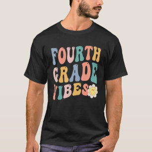 T-shirt Retour à l'école ambiance quatrième année élève ré