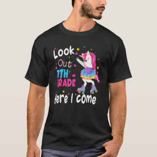 T-shirt Retour à l'école Attention 7e année j'arrive Licor