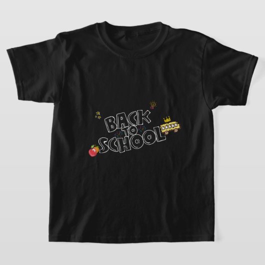 T-shirt Retour à l'école Chemise Funny Bus scolaire avec C (Poser)