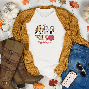 T-shirt Retour à l'école Chemises pour enseignants #vie d'