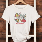 T-shirt Retour à l'école Chemises pour enseignants #vie d'