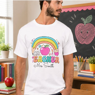 T-shirt Retour à l'école Coquette Nom personnalisé
