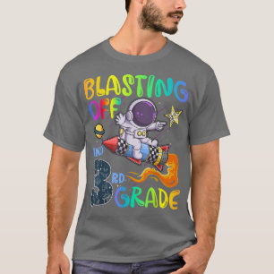 T-shirt Retour À L'École Courir En 3E Année Astrona