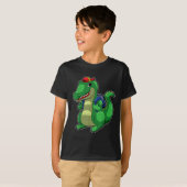 T-shirt Retour à l'école Crocodile Mignon Drôle Croc Carta (Devant entier)