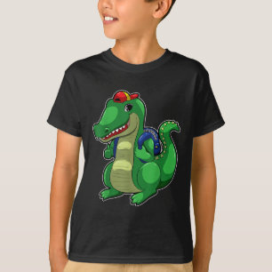 T-shirt Retour à l'école Crocodile Mignon Drôle Croc Carta