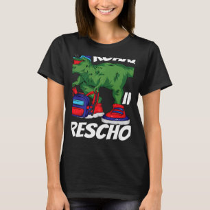 T-shirt Retour à l'école de la maternelle Dinosaur Rex