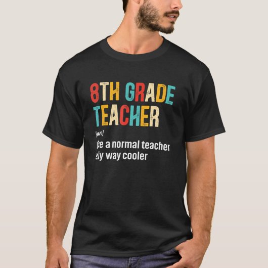 T-shirt Retour à l'école Définition de l'équipe d'enseigna (Devant)