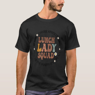 T-shirt Retour à l'école Déjeuner Lady Squad École Cafétér