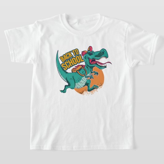 T-shirt Retour à l'école Dinosaur enfants (Poser)