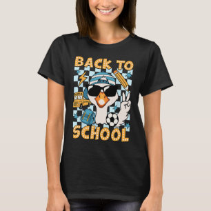 T-shirt Retour à l'école drôle Silly Goose Premier jour d'