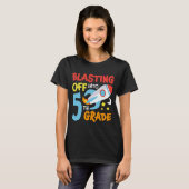 T-shirt Retour À L'École En 5E Année Espace R (Devant entier)