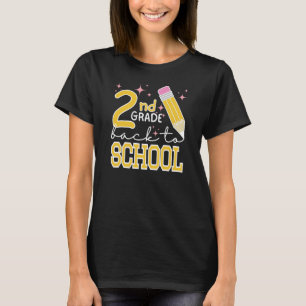 T-shirt Retour À L'École En Deuxième Année