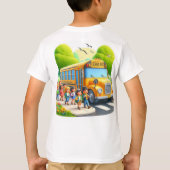 T-shirt Retour à l'école encore une fois les garçons (Dos)