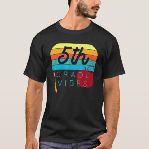 T-shirt Retour À L'École Enseignant De Cinquième Année Enf