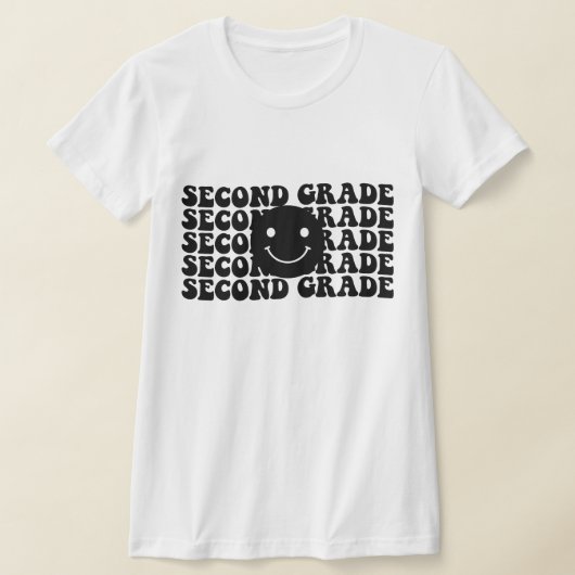 T-shirt Retour à l'école Enseignant de deuxième année (Poser)
