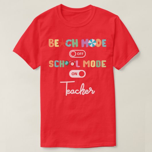 T-shirt Retour À L'École Enseignant Mode École Sur L'Éduca (Design devant)