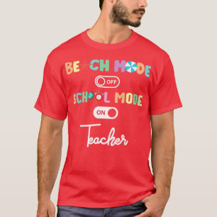 T-shirt Retour À L'École Enseignant Mode École Sur L'Éduca