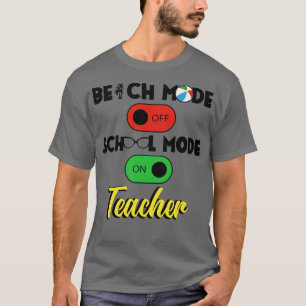 T-shirt Retour À L'École Enseignant Mode Sur L'Éducation D