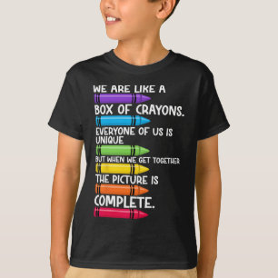 T-shirt Retour à l'école enseignant Nous sommes comme une
