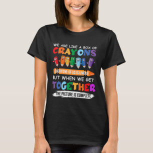 T-shirt Retour à l'école Enseignant Nous sommes comme une