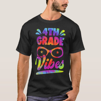 T-shirt Retour à l'école Enseignant Vibes de 4e année