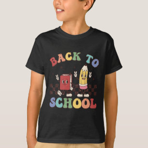 T-shirt Retour À L'École Enseignants Garçons Filles Joyeux