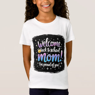 T-Shirt Retour à l'école Fier maman Tee