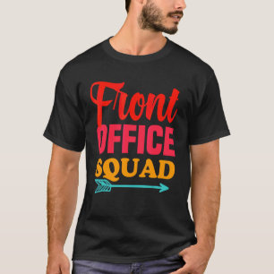 T-shirt Retour à l'école Front Office Équipe Meilleur Secr