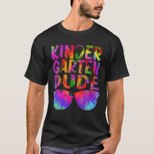 T-shirt Retour À L'École Funny Maternelle Dude Tie Dye Boy