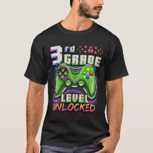 T-shirt Retour à l'école garçon de 3e année joueur jour de