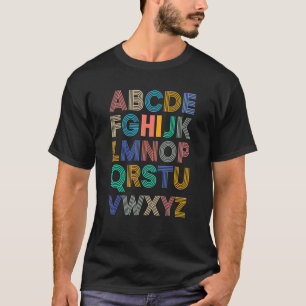 T-shirt Retour À L'École Hi Alphabet Pré K Kindergarten