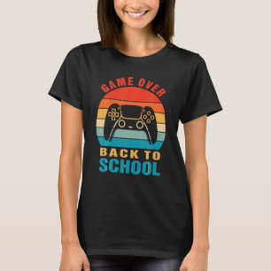 T-shirt Retour à l'école jeu drôle Game Over Enseignant Él