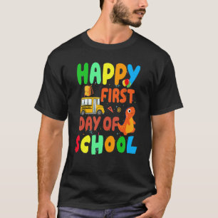 T-shirt Retour À L'École Joyeux Premier Jour De L'École Vê
