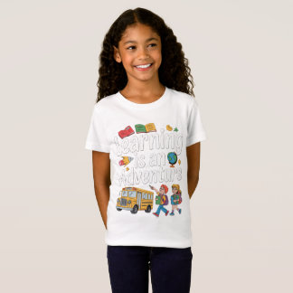 T-Shirt RETOUR À L'ÉCOLE, L'apprentissage est une aventure