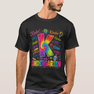 T-shirt Retour à l'école maternelle cravate scolaire color
